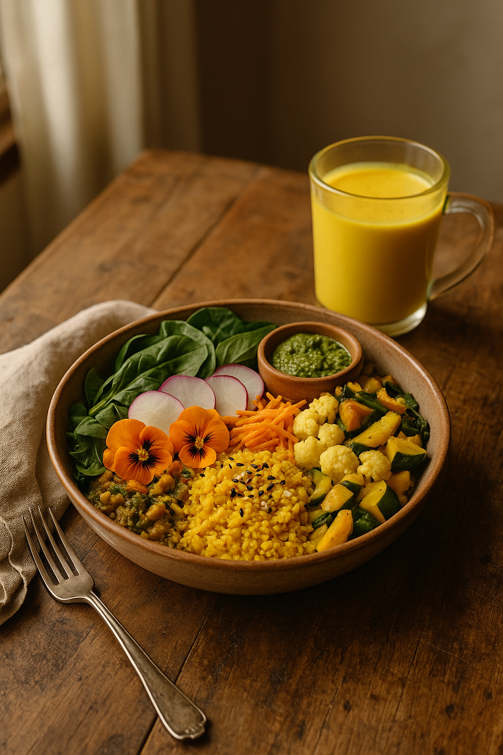 Nourishing plant based lunch