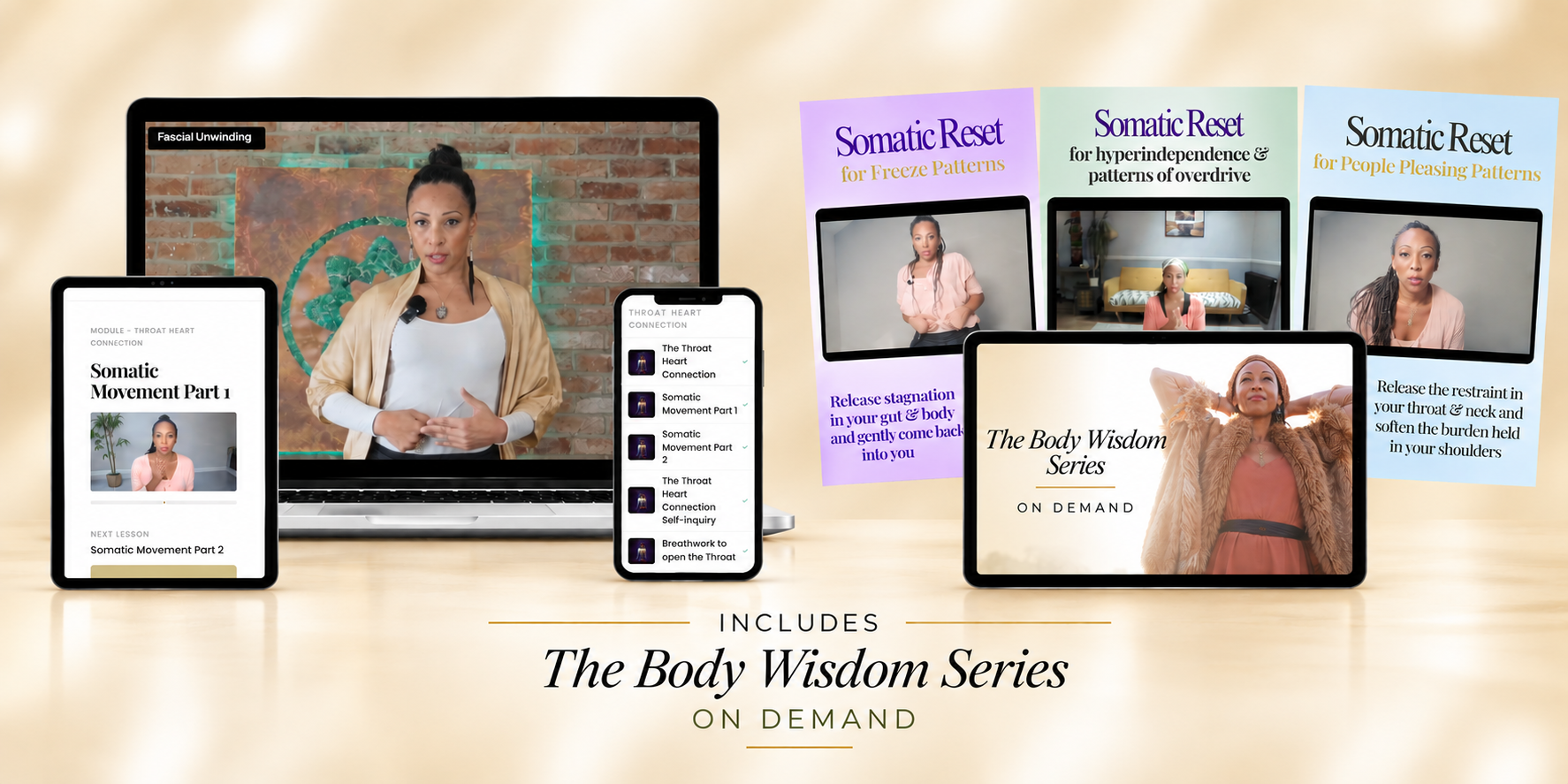 The Body Wisdom Series On Demand, includes Somatic Resets